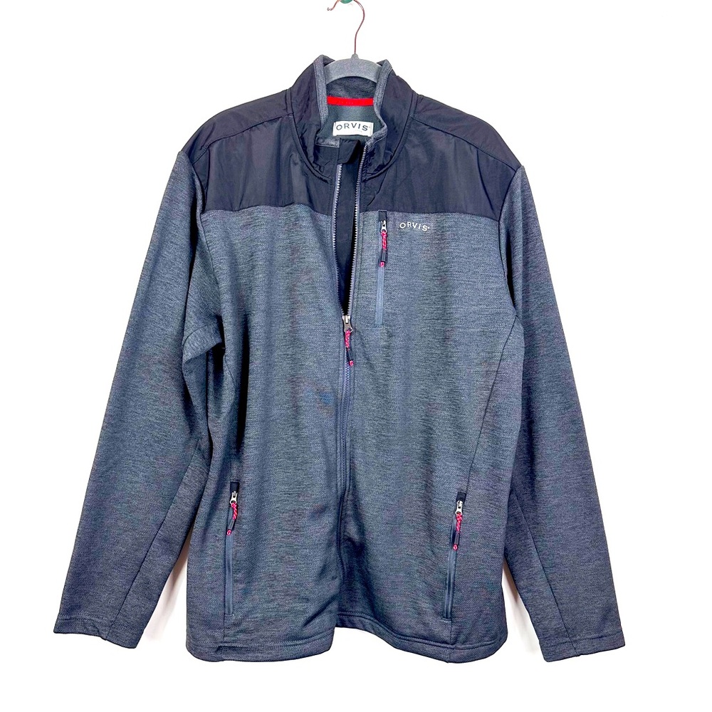 Orvis Gray Zip Up Jacket